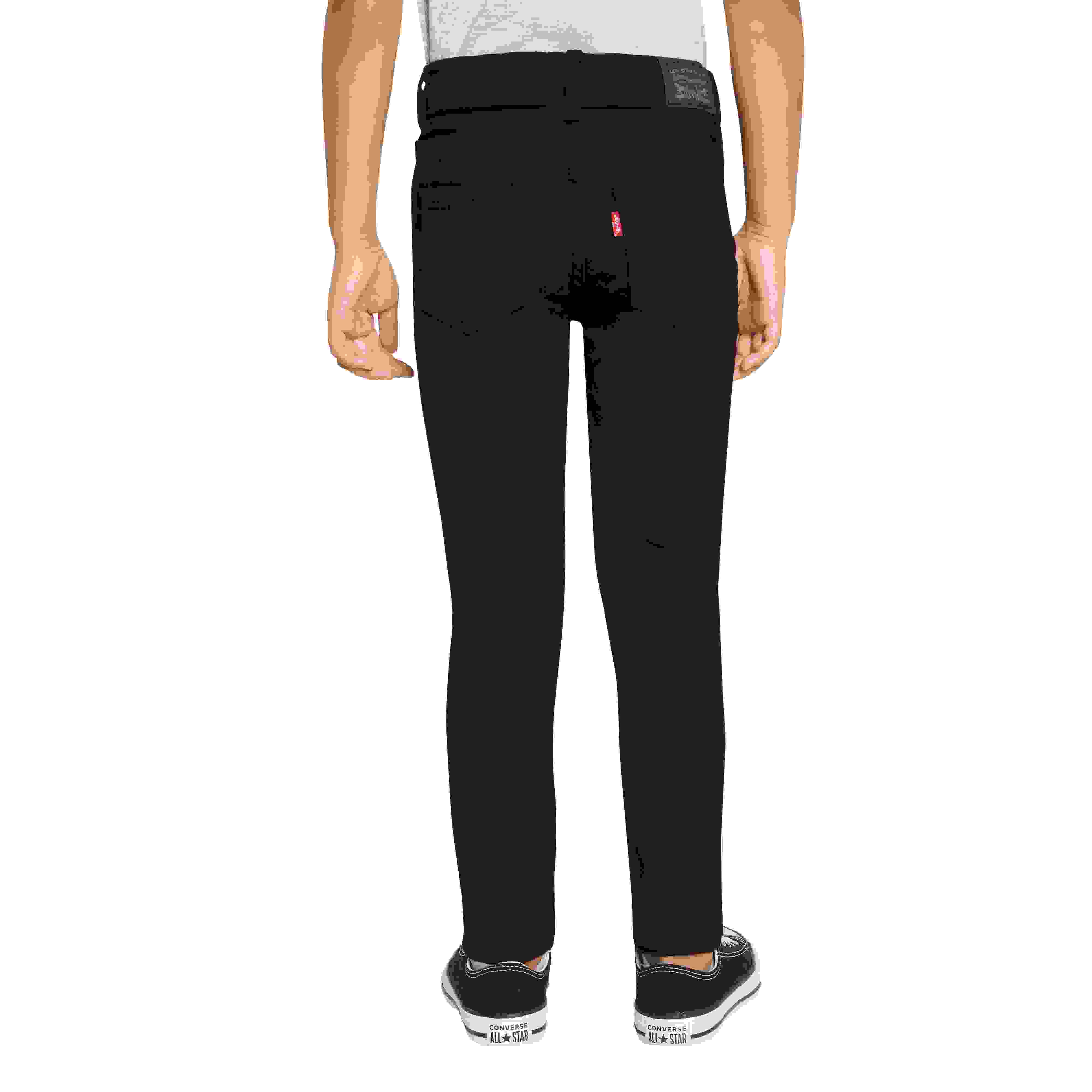 Levi's 710 Super Skinny Fit Slim Little Girls' Black Wash Denim Jeans